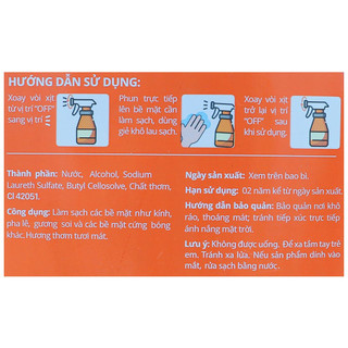 Nước lau kính IZI HOME chai 650ml