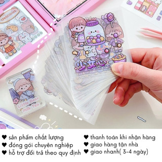 Sticker Hộp 100 Tấm Cute Anime Dán Mũ Bảo Hiểm Trang Trí Toploader Decor Bình Nước Timo ST01-2