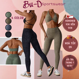 Bộ đồ tập thể thao gym,yoga nữ thiêt kế ngựa vằn cao cấp (mã lb256)