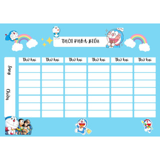 Set 2 thời khóa biểu cho cấp 1, cấp 2, cấp 3 đủ mẫu cute cho bé trai và bé gái 2026