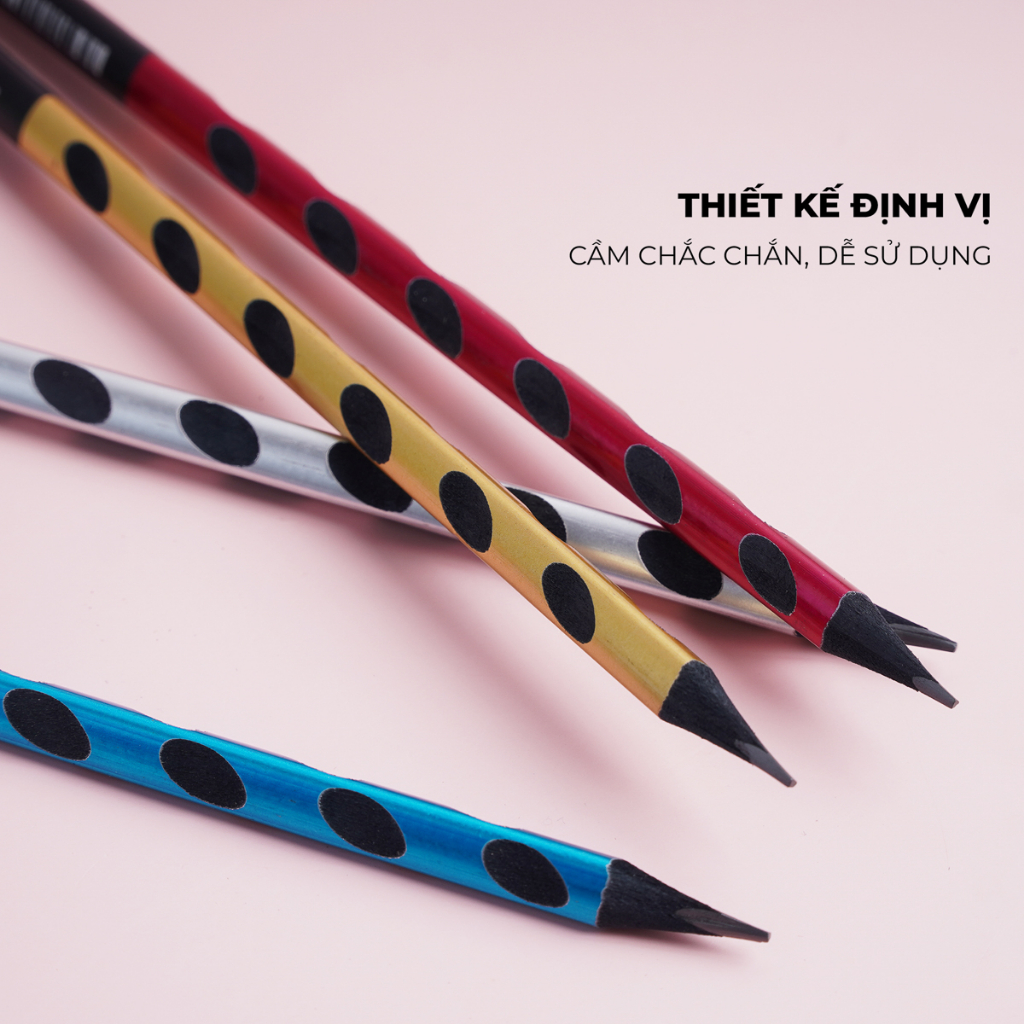 Bút Chì Gỗ Easy Grip Cao Cấp - 1 Chiếc, Nét Bút Mịn, Dùng Làm Họa Cụ Vẽ Tranh Chuyên Nghiệp CL-PC642