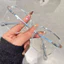 Gọng kính giả cận đa giác thời trang nữ nam mắt kính không độ chống ánh sáng xanh siêu xinh siêu hot HANASO 515