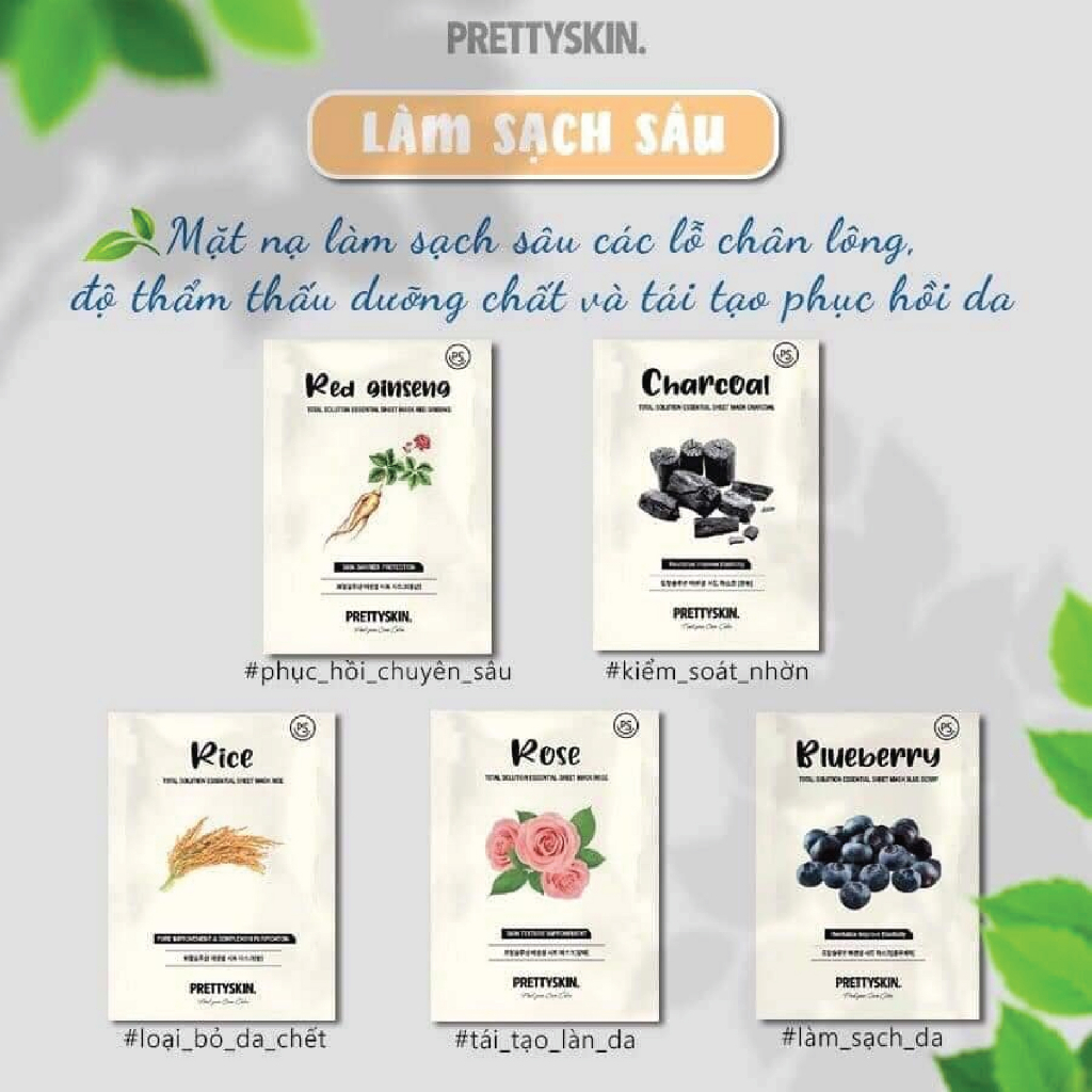 Mặt Nạ Giấy Hàn Quốc Pretty Skin Dưỡng Da