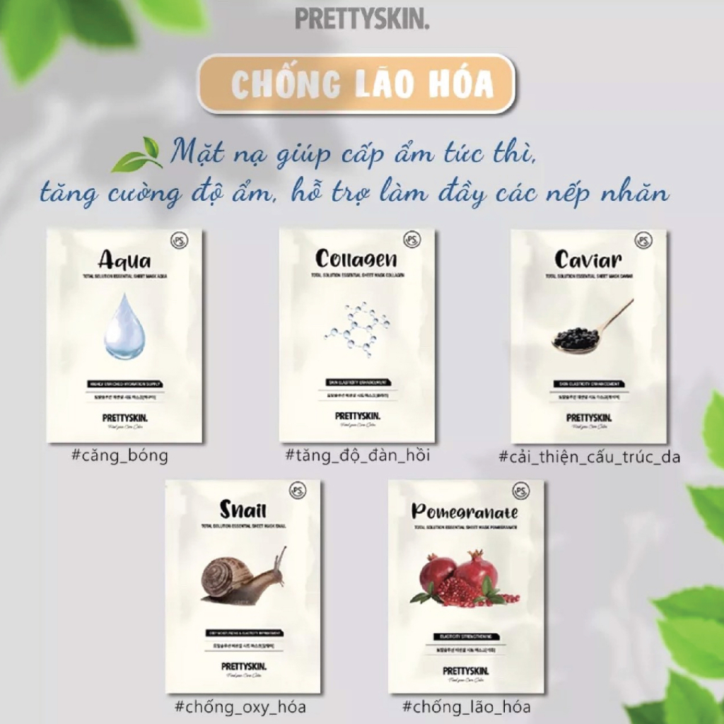 Mặt Nạ Giấy Hàn Quốc Pretty Skin Dưỡng Da