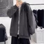 Áo Khoác Hoodie Zip Nỉ Bông Mũ 2 Lớp Form Rộng Unisex -- Áo Khoác Trơn
