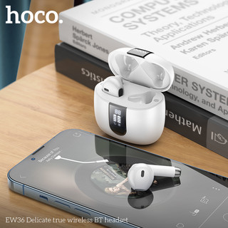 Tai nghe Bluetooth TWS Hoco EW36 V5.3, Pin 4h, Báo pin từng tai