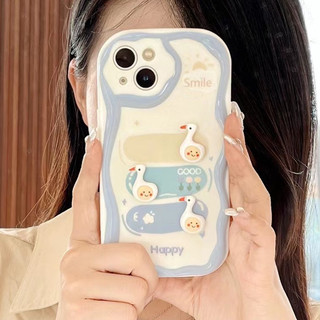 Ốp lưng iphone Viền Nổi Cạnh Sóng gắn phụ kiện Vịt và Gấu iphone 16 16pro 16promax 15 xr 11/12/13/14/max/prm xx1037