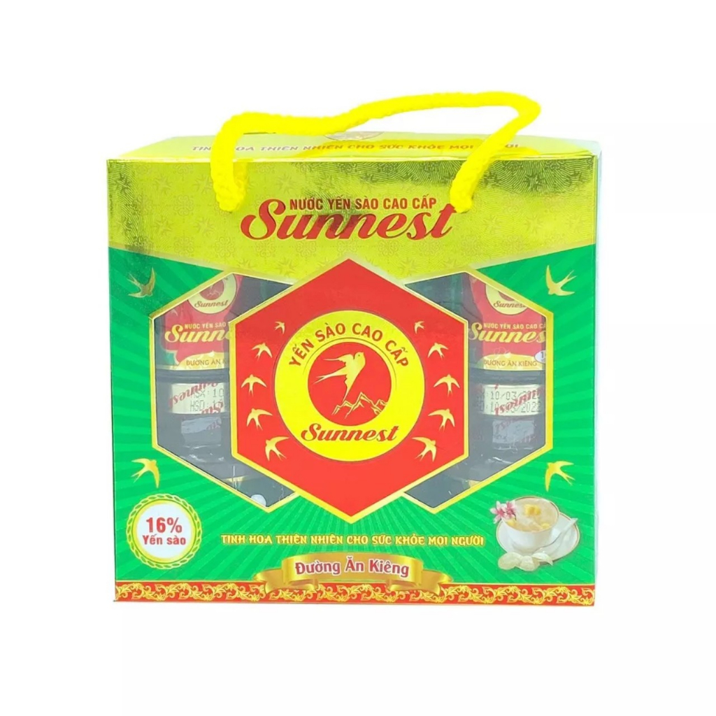 Nước Yến Sào cao cấp Sunnest 6 lọ 70ml có đường ăn kiêng | Shopee Việt Nam