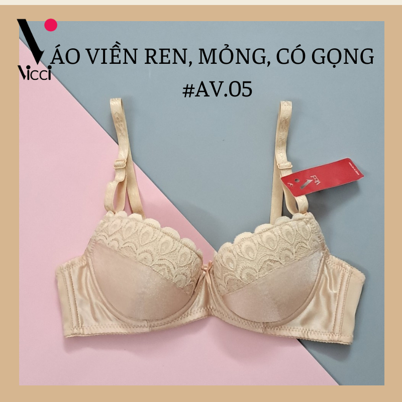Ảnh Áo ngực nữ Vicci AV.05- AV.06 mỏng, nhẹ, có gọng ôm ngực màu Da 2