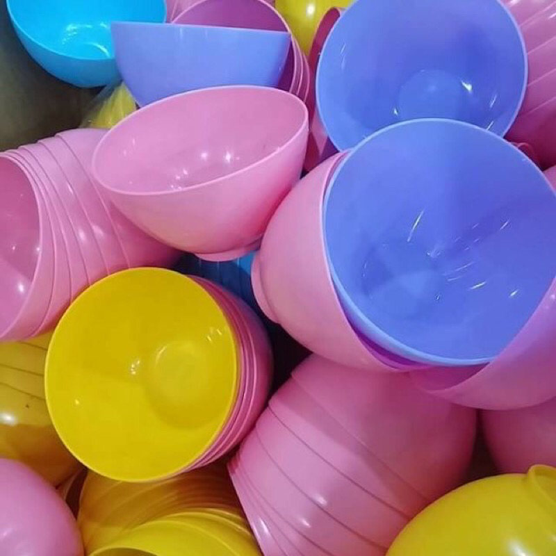 Bát + thìa nhựa đựng mặt nạ dùng cho spa, thẫm mỹ viện