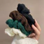 Dây buộc tóc scrunchies màu pastel trơn cao cấp AAA iLita set cột tóc dễ thương sang trọng