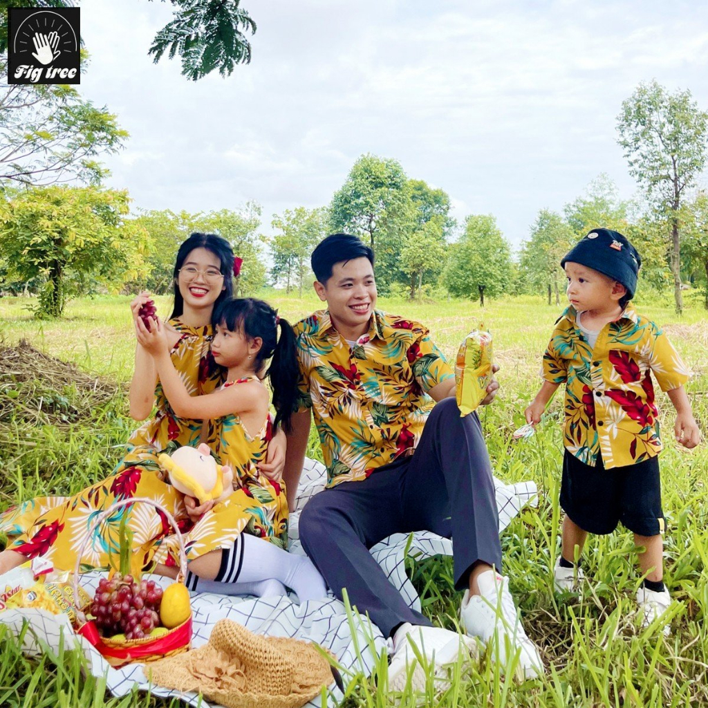 Đồ Gia Đình FIG TREE Họa Tiết Lá Vàng Du Lịch ( hàng thiết kế, chất đẹp, nhiều size MS 182)