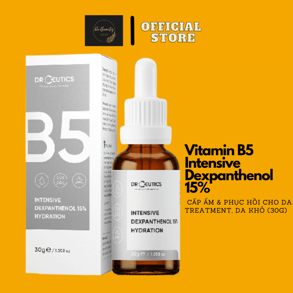DrCeutics serum Vitamin B5 Intensive Dexpanthenol 15 X2 Hydration cấp