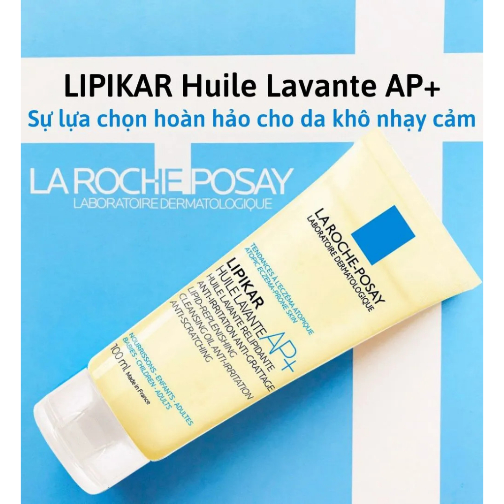 Ảnh Gel Tắm Dành Cho Da Nhạy Cảm Dễ Mẩn Ngứa La Roche-Posay Lipikar Huile Lavante AP+ 100ML 1