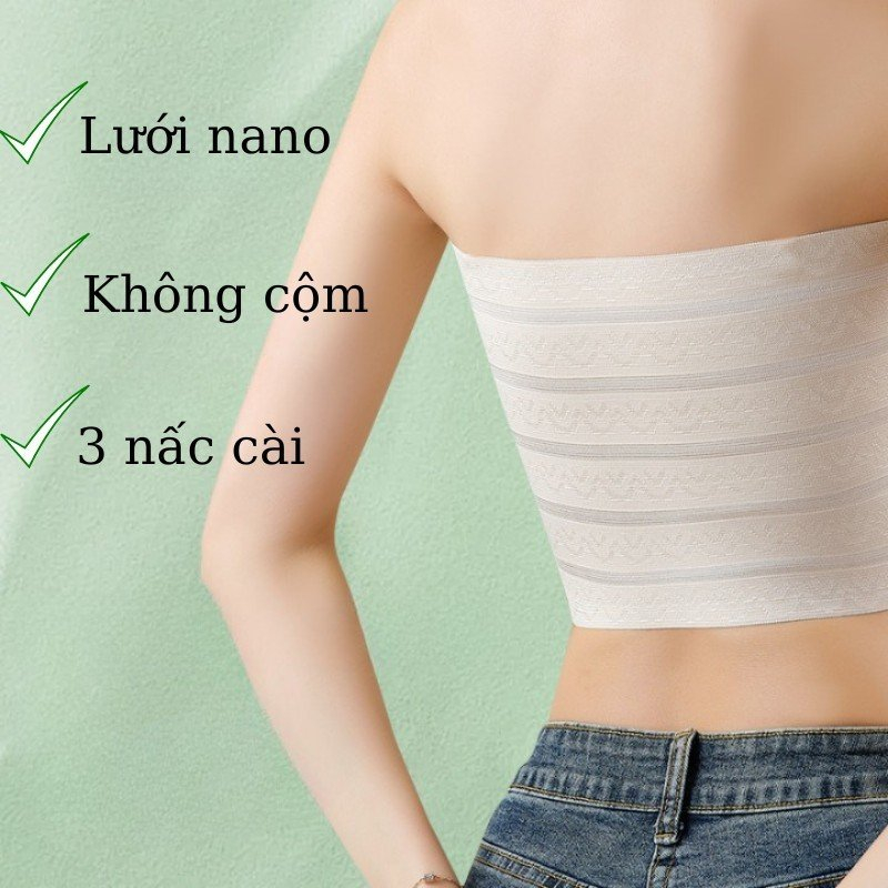 [Deal Shock] Áo Nịt Ngực TomBoy Mềm Thoải Mái, Áo Nịt Ngực Thể Thao Không Viền, Bó Sát ZANABRA N3333