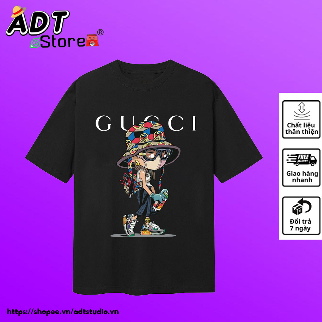 Áo thun nam nữ form rộng ĐỘI MŨ GC unisex - hottrend hàn quốc Cổ Tròn, Form cực đẹp bán chạy | ADTStudio