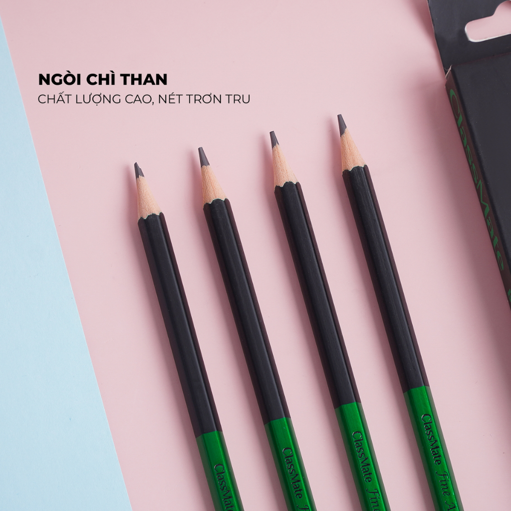 Bút Chì Gỗ Cao Cấp Fine Art 3B Thân Gỗ Đa Giác - 1 Chiếc, Nét Bút Mịn, Dùng Làm Họa Cụ Vẽ Tranh Chuyên Nghiệp PC903