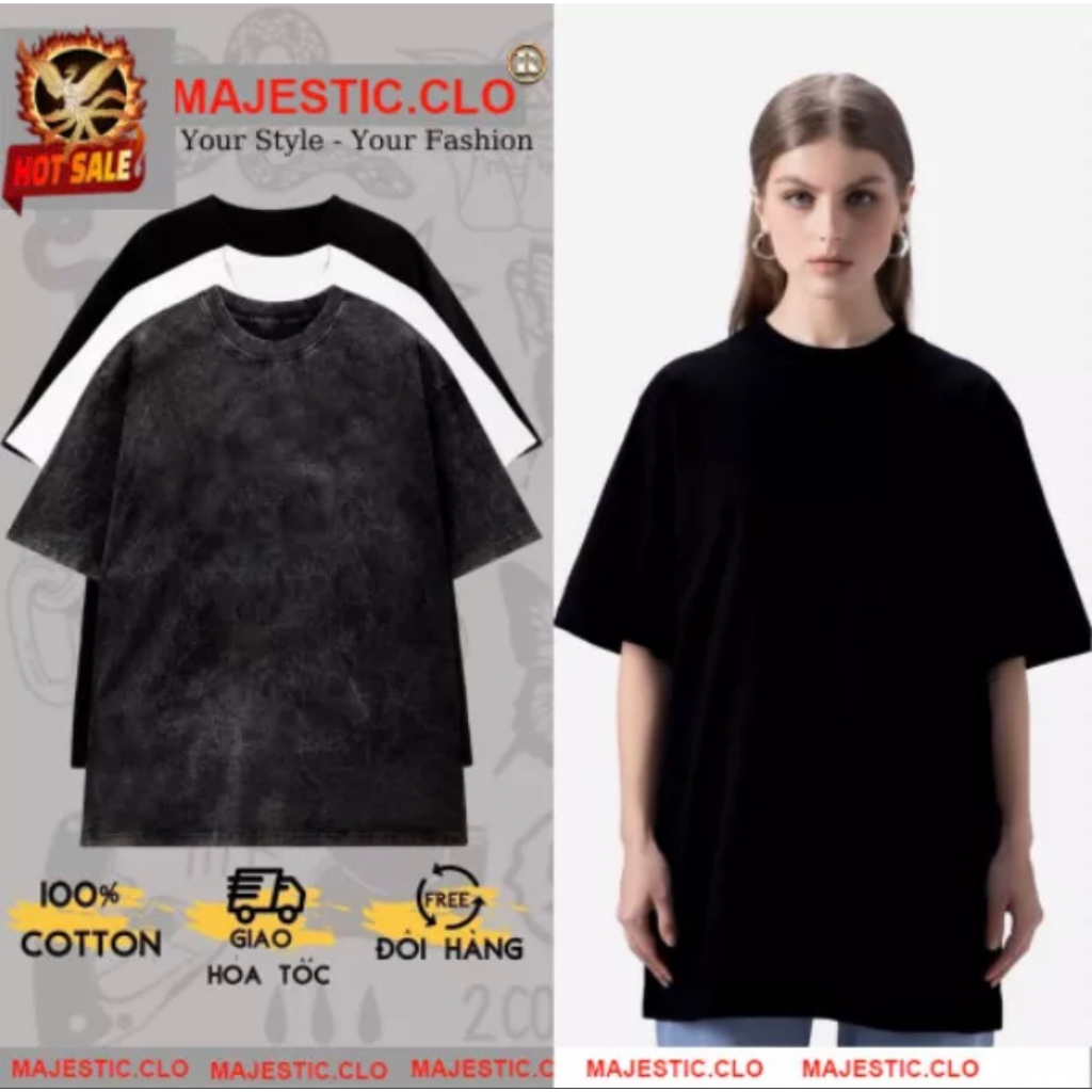 Áo Thun Trơn Basic Unisex 3 Màu(TRẮNG,XÁM WASH,ĐEN)- Áo Phông Tay Lỡ Nam Nữ 100% Cotton ( có form rộng  thoải máiXL )