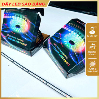Led sao băng gắn đầu và đuôi xe nháy nhiều màu, điện 12v và 24v