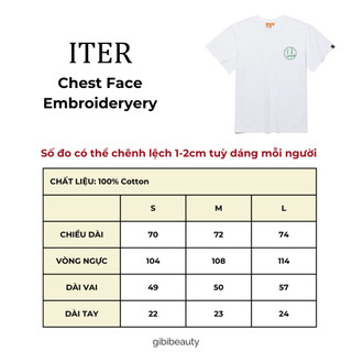 Áo thun ITER Chest Face Embroideryery