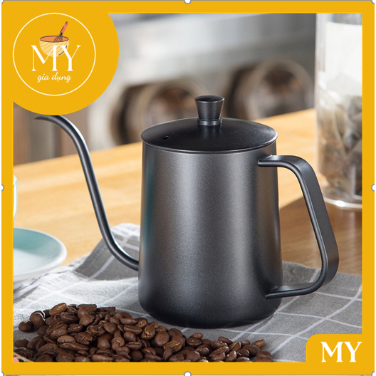 Ấm Pha Trà  Cổ Ngỗng  - Rót trà - Rót cà phê Bằng Thép Không Gỉ 350ml - 600ml