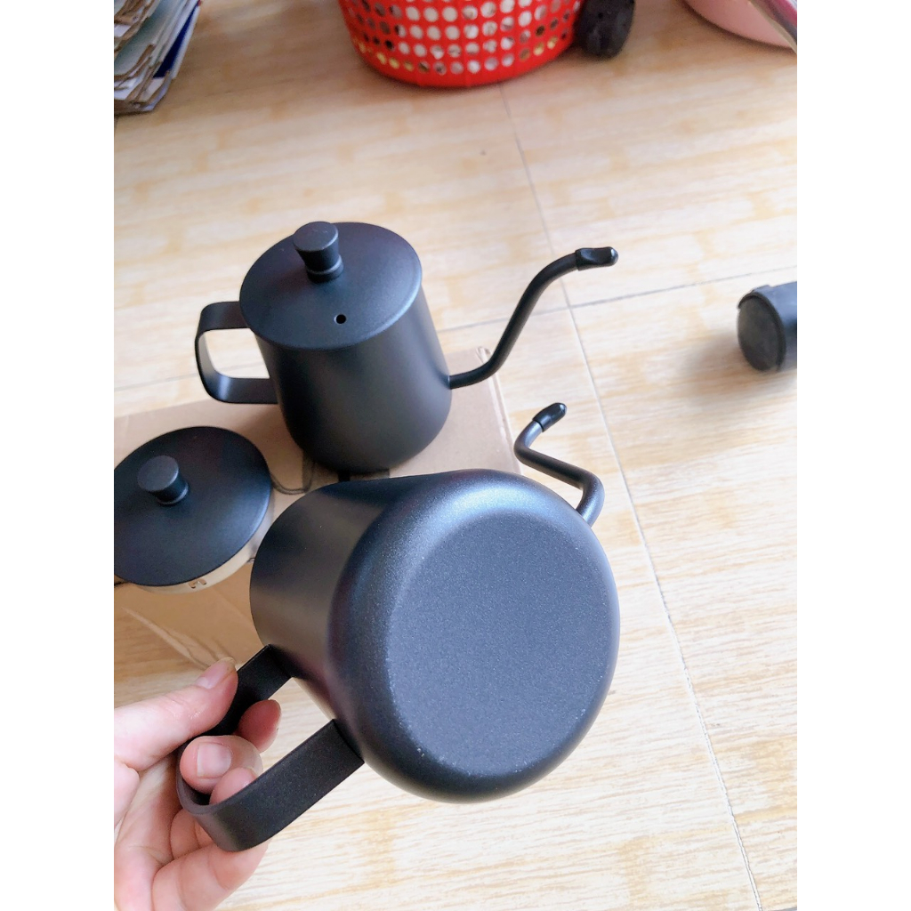 Ấm Pha Trà  Cổ Ngỗng  - Rót trà - Rót cà phê Bằng Thép Không Gỉ 350ml - 600ml