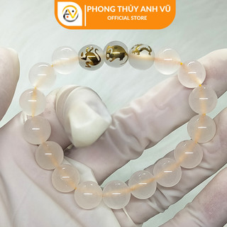 Vòng tay 12 con giáp tam hợp thân tý thìn chất liệu mã não - cho nữ mệnh thủy, kim -may mắn tài lộc