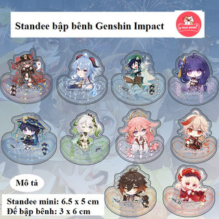 sẵn Mô hình Genshin Impact | standee bập bênh lắc lư kiểu dáng mini siêu yêu Venti Wanderer Nahida Klee Hutao Kazuha