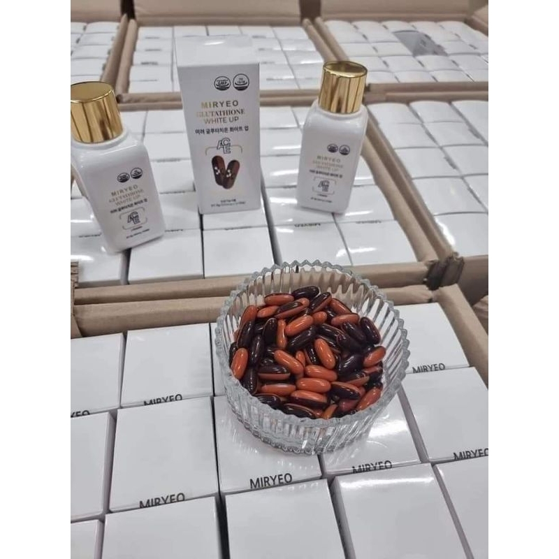 miryeo glutathione white up Viên uống trắng da Miryeo chính hãng hộp 62vien