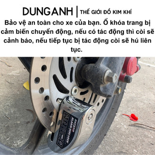 Khoá đĩa xe máy Kim Khí Dung Anh ổ khóa phanh đĩa báo động chống trộm