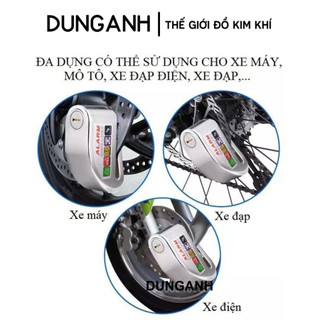 Khoá đĩa xe máy Kim Khí Dung Anh ổ khóa phanh đĩa báo động chống trộm