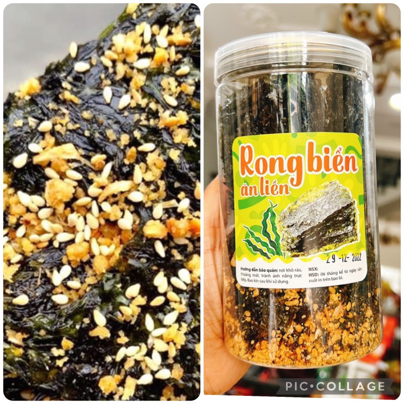 Rong Biển Tỏi Mè Xuất Khẩu loại 1 hộp 150Gr