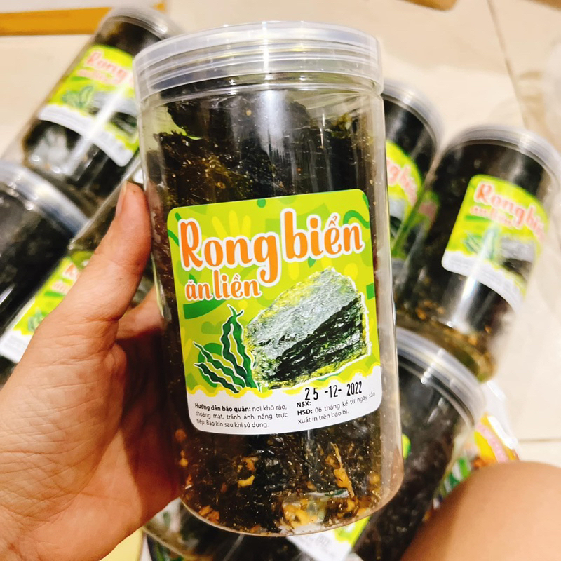 Rong Biển Tỏi Mè Xuất Khẩu loại 1 hộp 150Gr