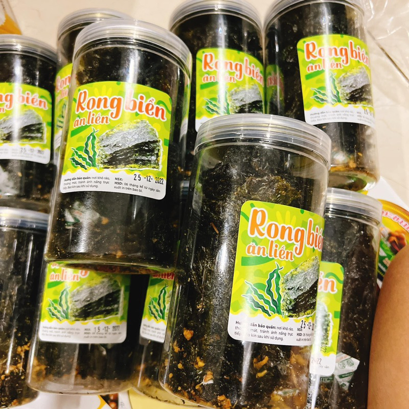 Rong Biển Tỏi Mè Xuất Khẩu loại 1 hộp 150Gr