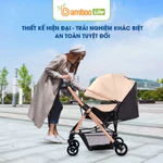 Xe đẩy cho bé, xe đẩy gấp gọn cho bé Bamboo Life chính hãng 2 chiều 3 tư thế cho bé sơ sinh 0-36 tháng du lịch siêu thị — ảnh 2