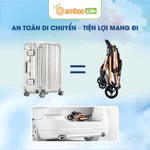 Xe đẩy cho bé, xe đẩy gấp gọn cho bé Bamboo Life chính hãng 2 chiều 3 tư thế cho bé sơ sinh 0-36 tháng du lịch siêu thị — ảnh 7