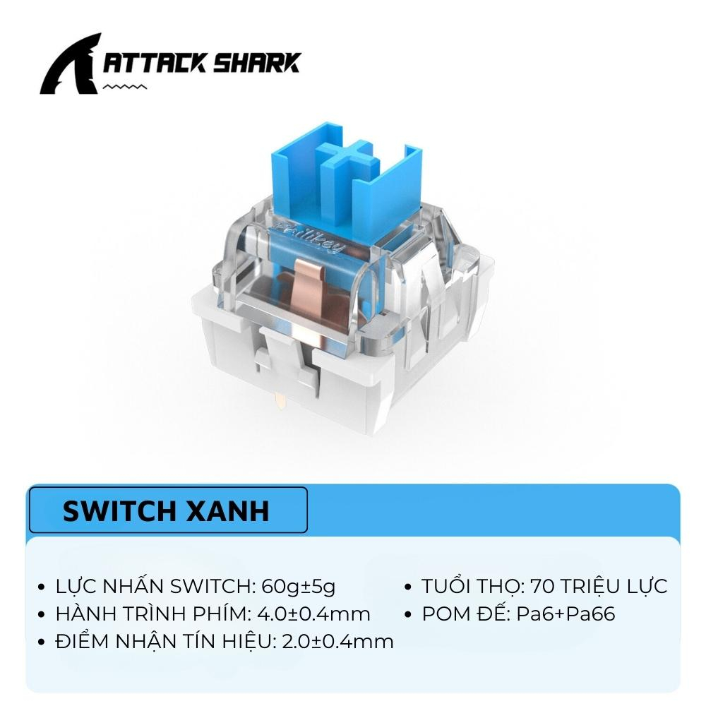 Combo 100 Switch Attack Shark Silent Công Tắc Bàn Phím Cơ Silent Và Clicky Thay Nóng Cho Bàn Phím Cơ | BigBuy360 - bigbuy360.vn