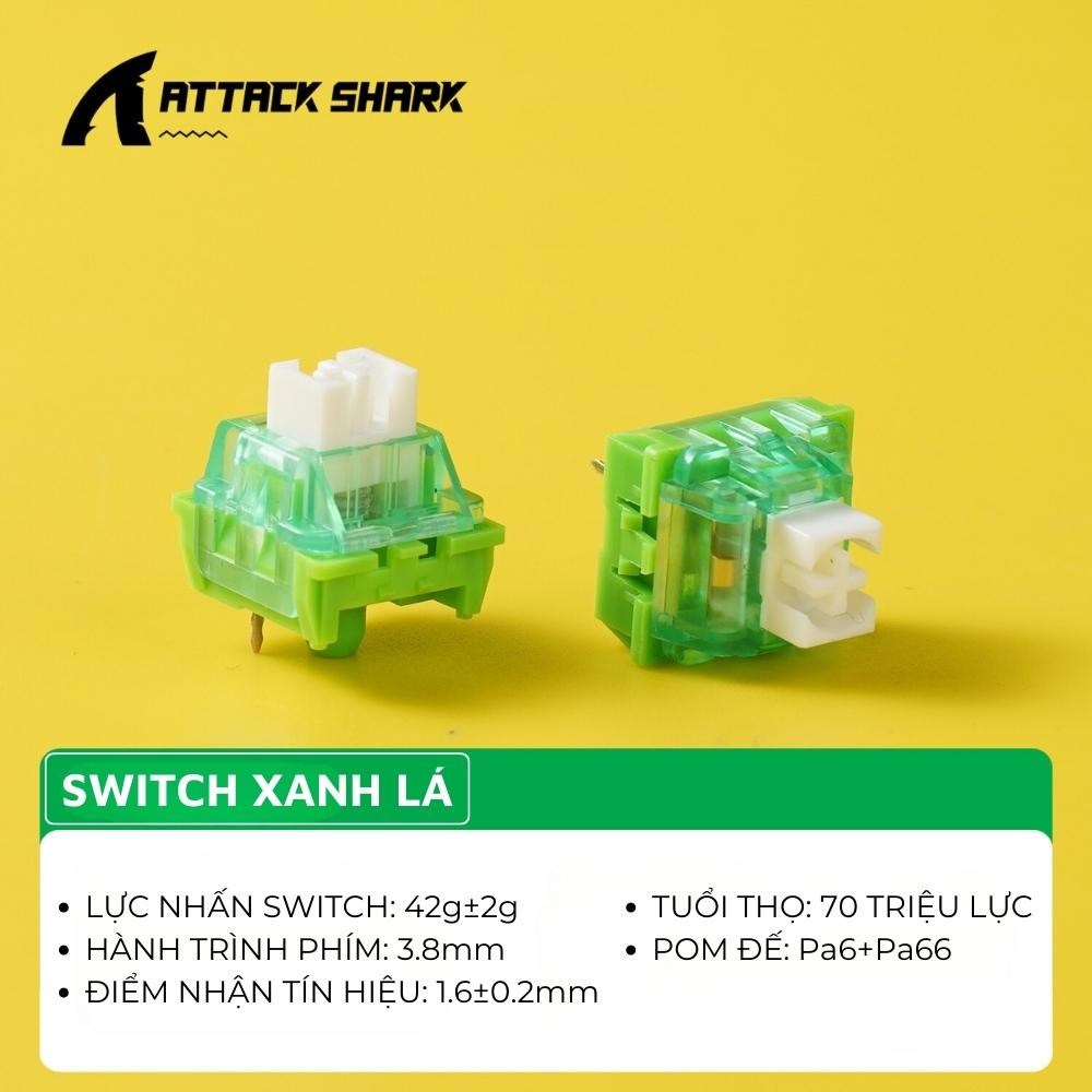 Combo 100 Switch Attack Shark Silent Công Tắc Bàn Phím Cơ Silent Và Clicky Thay Nóng Cho Bàn Phím Cơ | BigBuy360 - bigbuy360.vn