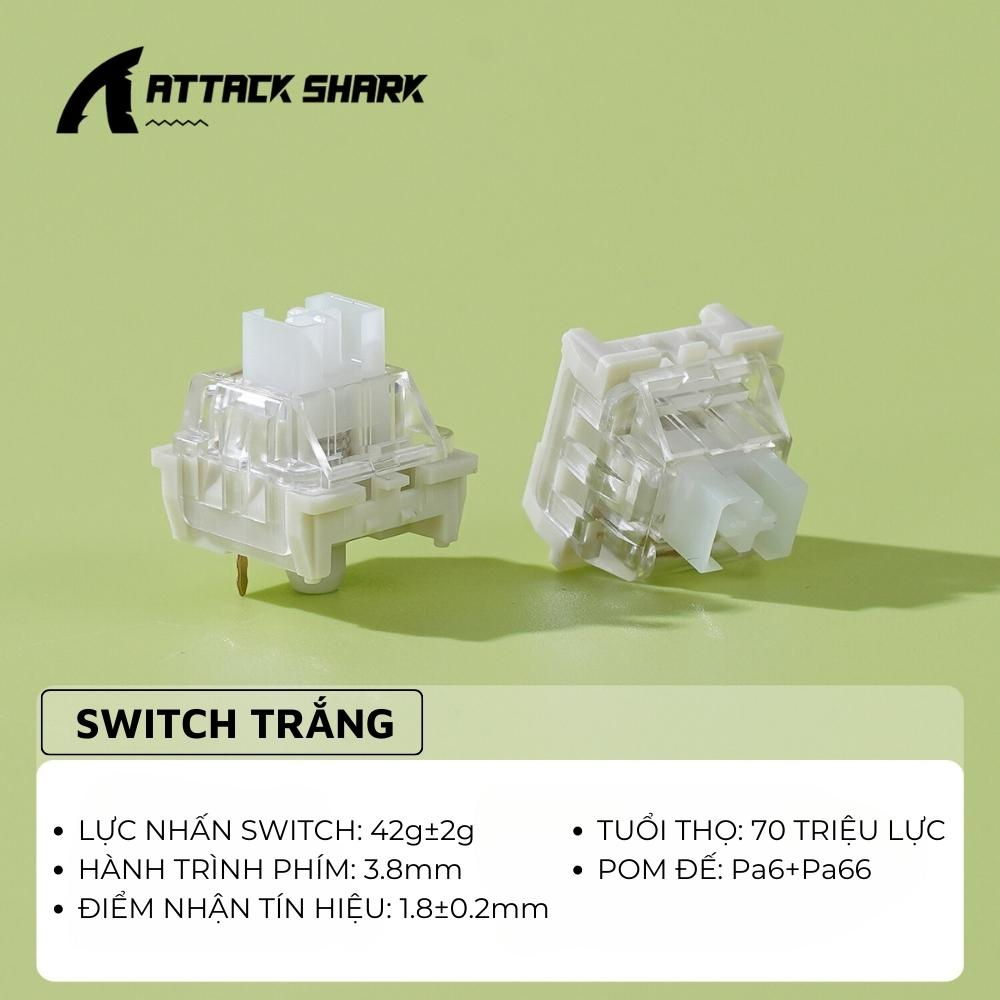 Combo 100 Switch Attack Shark Silent Công Tắc Bàn Phím Cơ Silent Và Clicky Thay Nóng Cho Bàn Phím Cơ | BigBuy360 - bigbuy360.vn