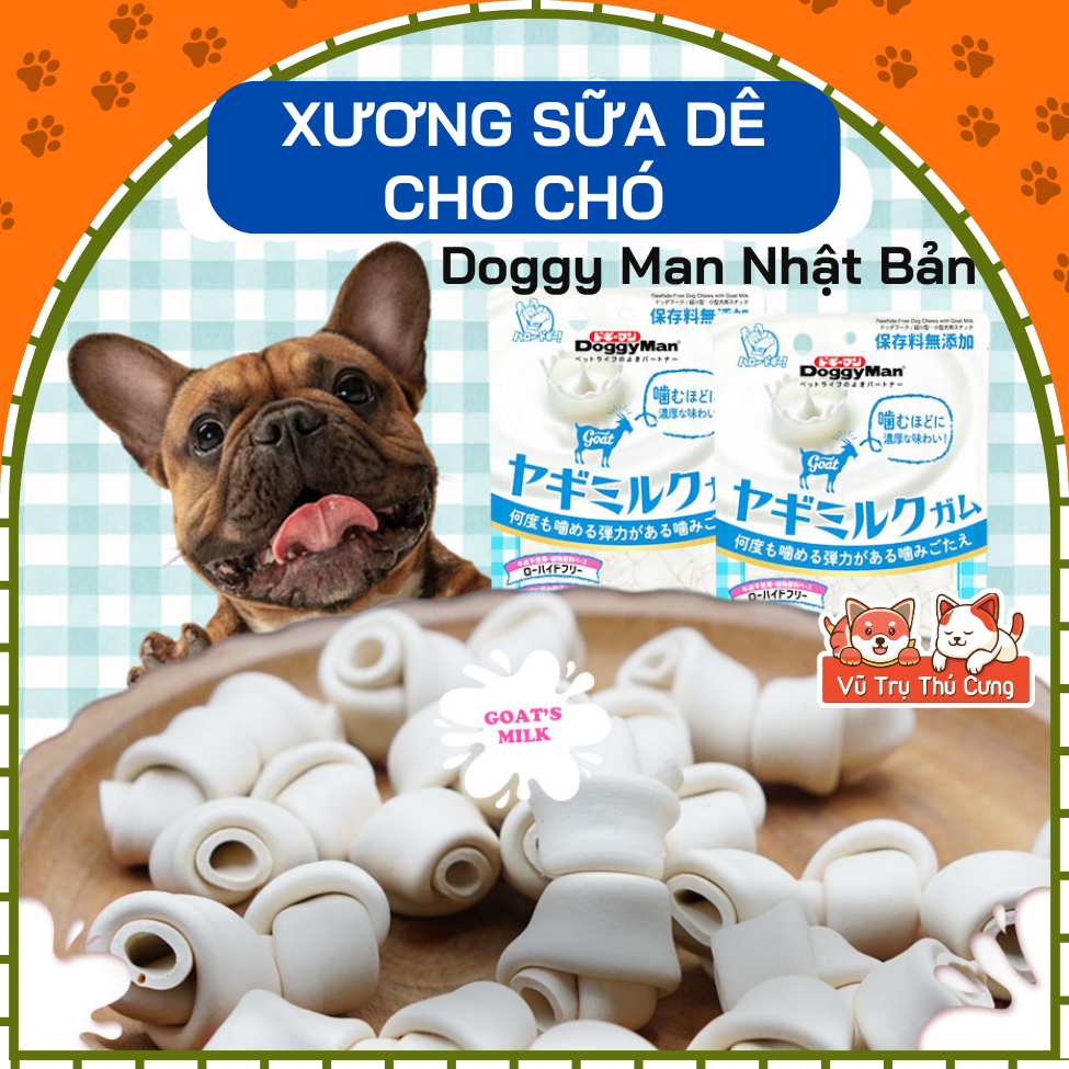 Xương Sữa Dê Bổ Sung Canxi Cho Chó DoggyMan 140g (14 cây)