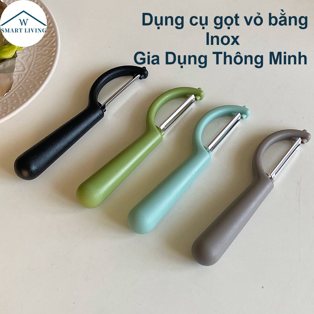 Dụng cụ bào gọt vỏ củ quả Gia dụng thông minh lưỡi dao inox thép không rỉ sắc bén gọt vỏ mỏng tay cầm nhựa PP cao cấp