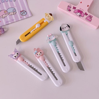 Dao Rọc Giấy Kuromi Mini Cute Dạng Bút Đính Charm Đồ Dùng Học Tập Timo VPK32