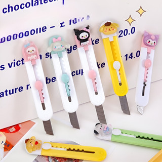 Dao Rọc Giấy Kuromi Mini Cute Dạng Bút Đính Charm Đồ Dùng Học Tập Timo VPK32