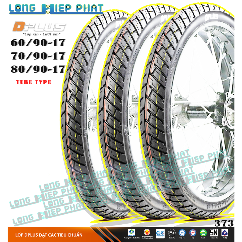 VỎ (LỐP) XE MÁY THÔNG DỤNG_LOẠI DÙNG RUỘT (SĂM)_DPLUS_TIÊU CHUẨN NHẬT ...