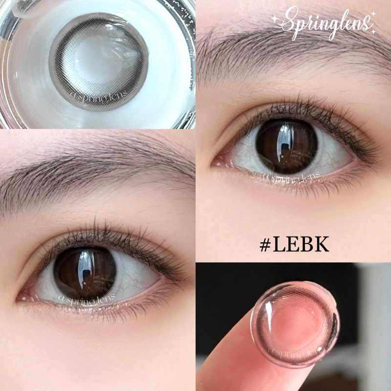 Kính áp tròng đen thuần SOFF BLACK trong trẻo tự nhiên giãn nhẹ 1 tháng | Spring Lens