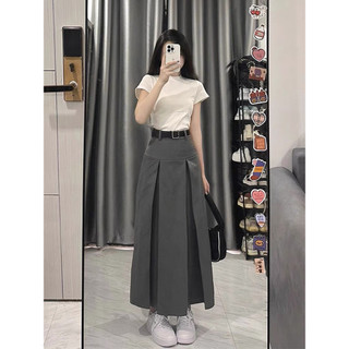 Chân Váy Nữ Xếp Ly Dài Phong Cách Hàn Quốc Lưng Cao Lên From Xinh MA606 ( Tặng Kèm Đa Lưng )