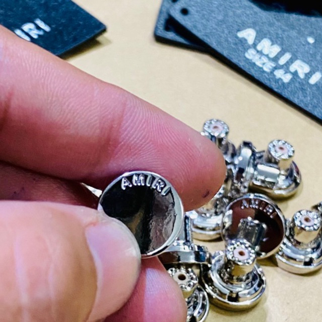 Cúc Nút AMIRI Chất Inox Cao Cấp, Đóng Gắn Dễ Dàng Bằng Búa Đinh ...