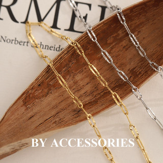 Dây chuyền choker nữ titan xích trơn dập cạnh mạ vàng 18K thời trang không gỉ WN2343