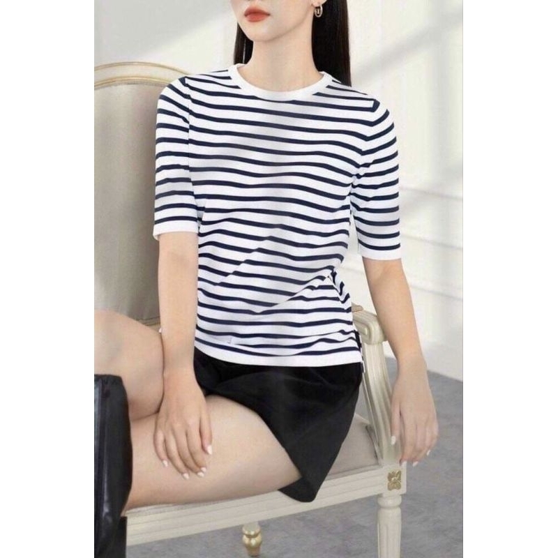 (sale) Áo len sọc nữ - dư xịn (44-53kg)