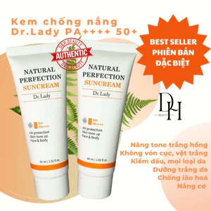 Xả kho/ Kem chống nắng sun cream Dr lady - da dầu mụn, nâng tone, kiềm dầu, chống lão hóa/ 60ml